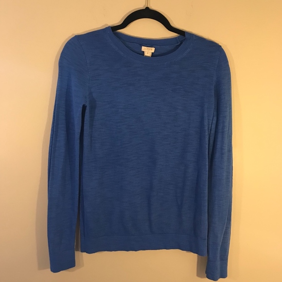 J.Crew Blue Crewneck Sweater XS - Picture 2 of 4